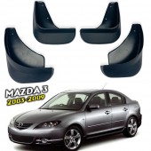 Бризковики для Mazda 3 2003-2009 Седан   Бризковики для Mazda 3 2003-2009 Седан